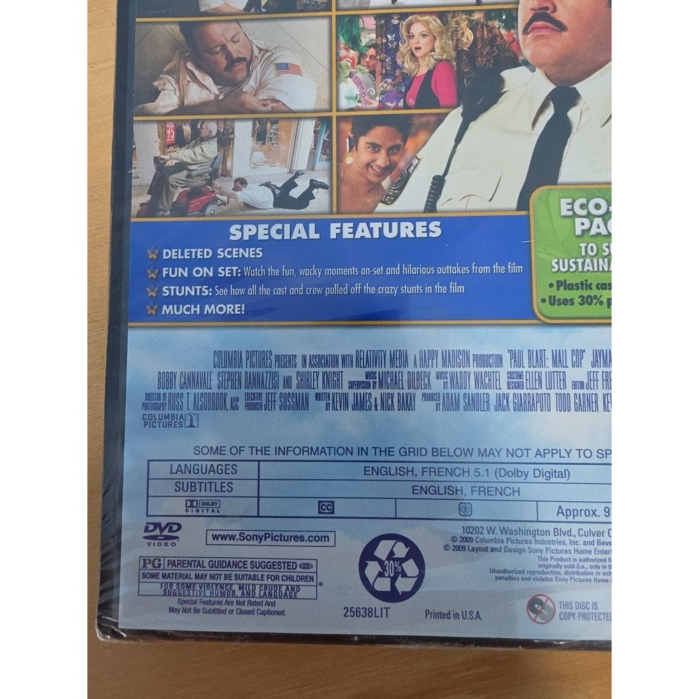 Paul‎ Blart Mall Cop DVD 2009 Kevin James Comedy Movie Columbia Pictures - Picture 6 of 10